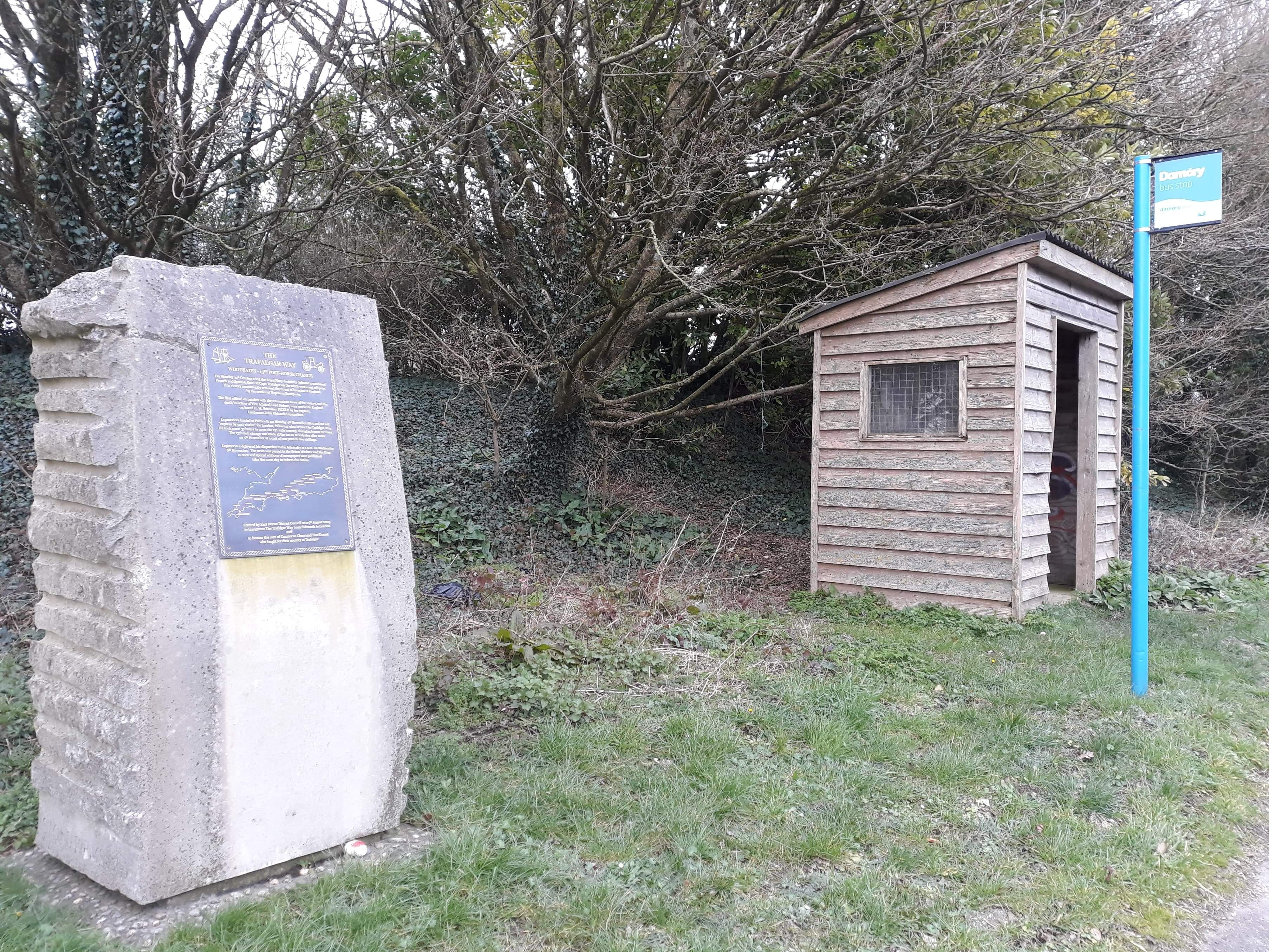 The Woodyates plaque and plinth.jpeg